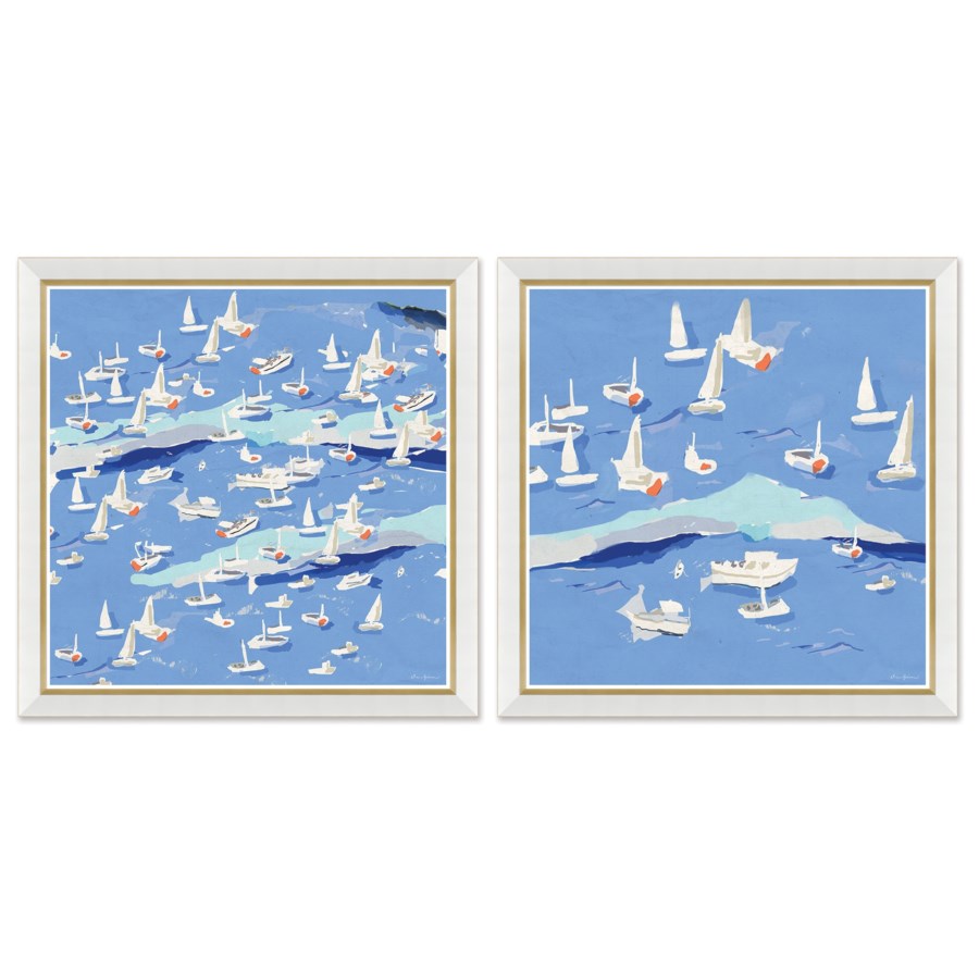 Island Hopping I and II, a set by Dana  Gibson