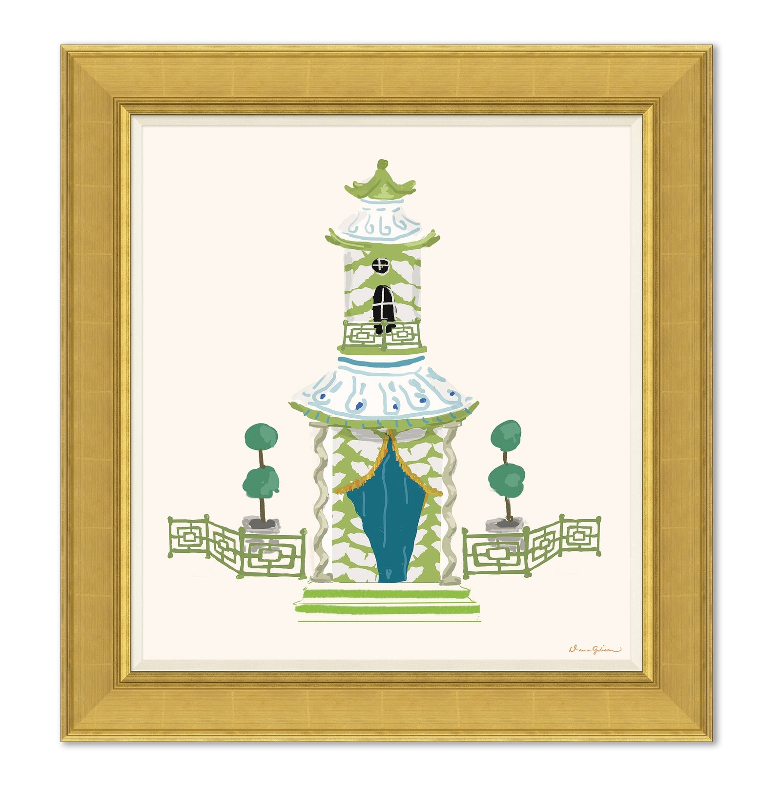 Dana Gibson Boxwood Pagoda