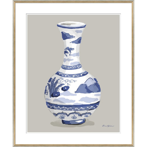 Indienne Vase in Blue by Dana Gibson
