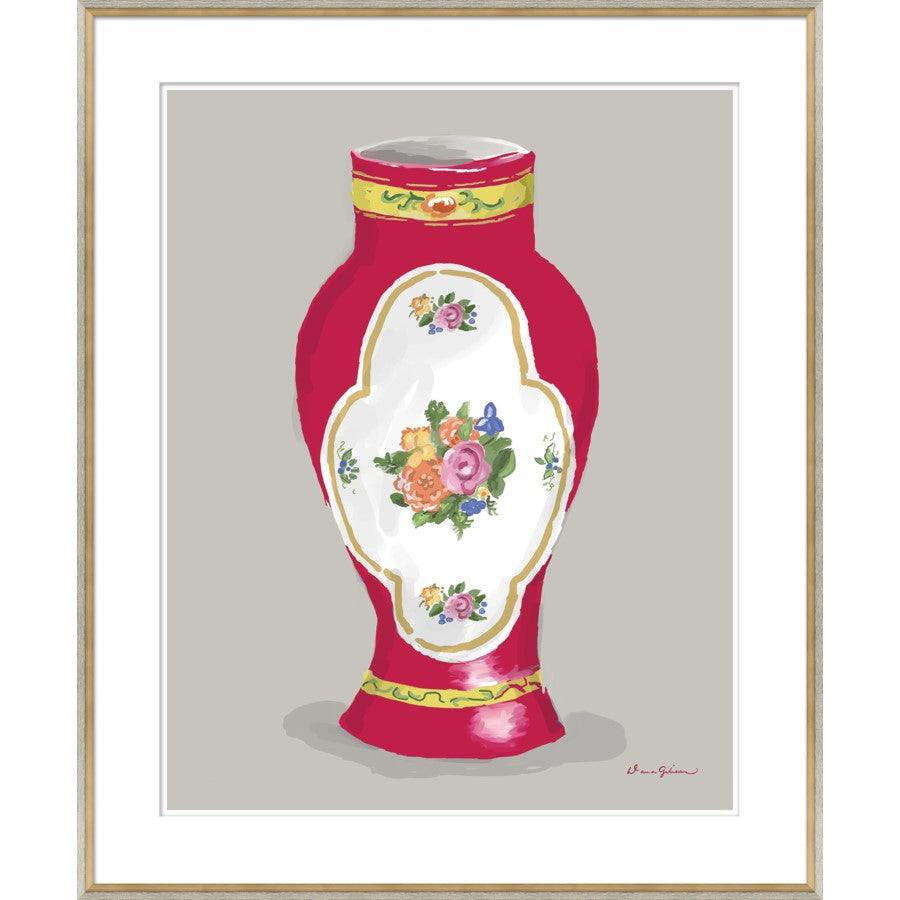 Derby Vase in Red by Dana Gibson