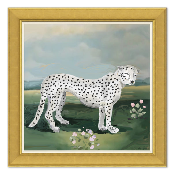 White Leopard Standing