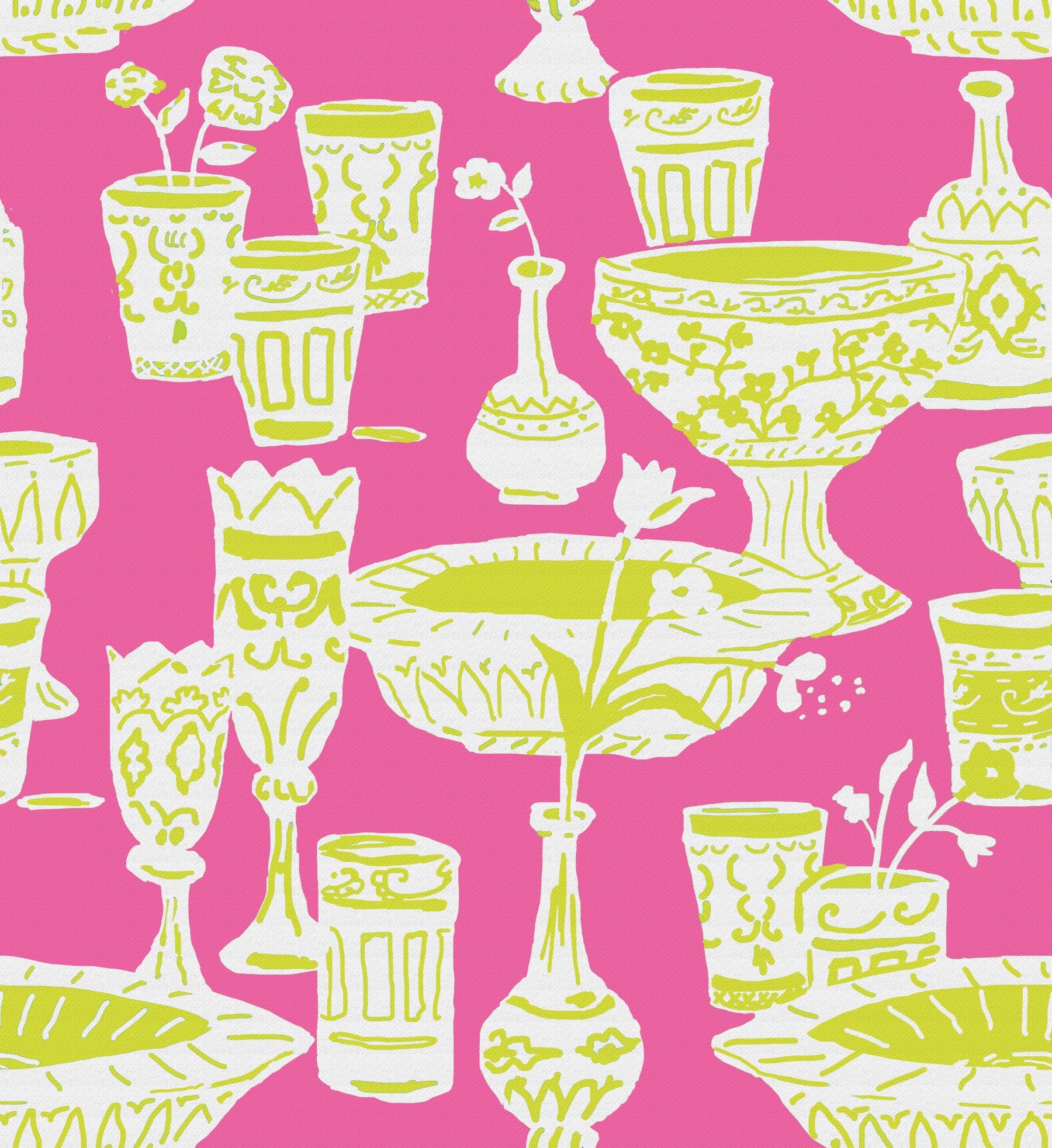 Tete at Tete Wall Paper, Pink