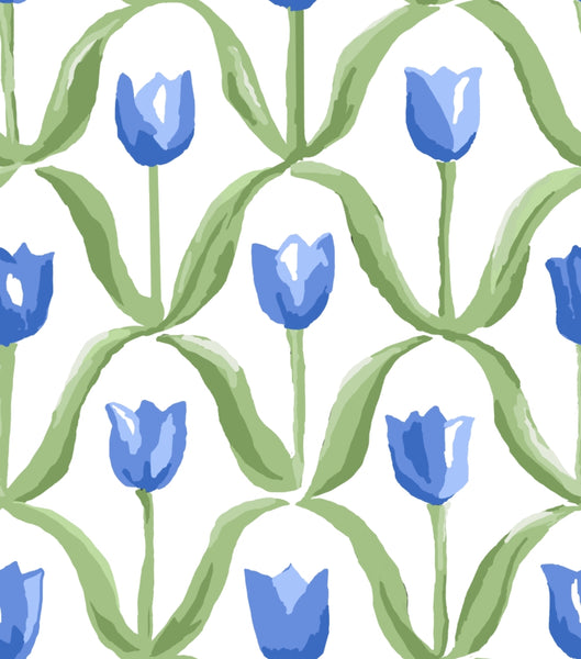 Tulip Design on White
