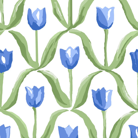 Tulip Design on White