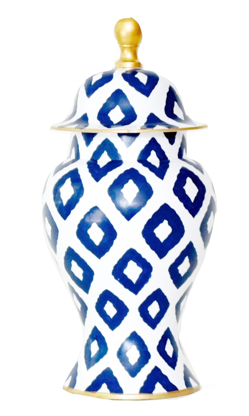 Dana Gibson Ginger Jar, Small in Navy Baratta