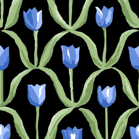 Tulip Fabric in Black