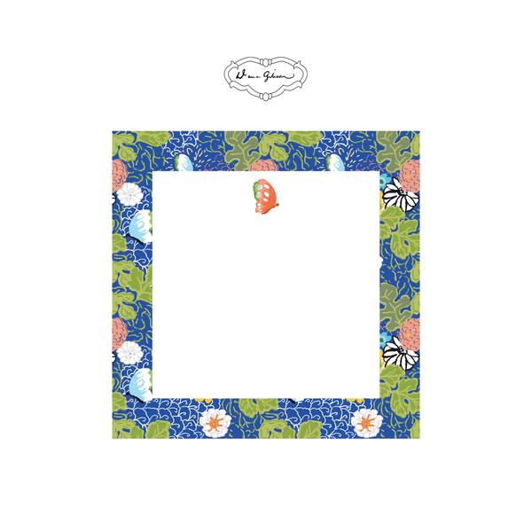 Dana Gibson Kimono Butterfly Notepad-Blue