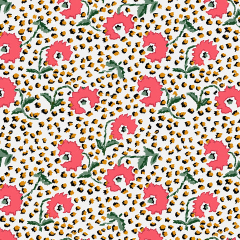Dana Gibson Jaipur in Red Wall Paper and Fabric